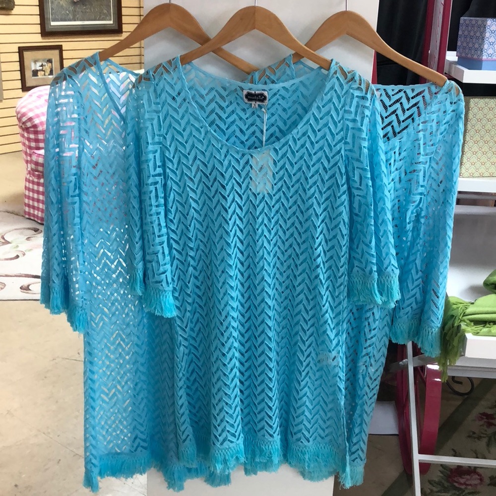 Mudpie Light Blue Coverup